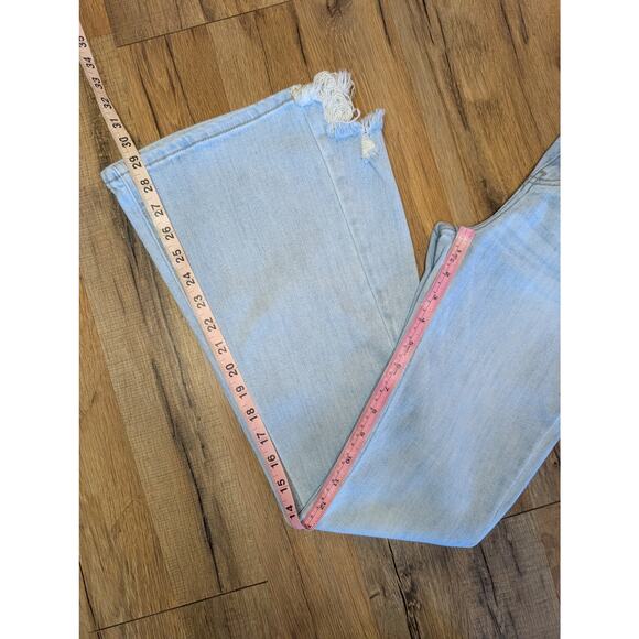 KANCAN Signature Women Jeans, Light Wash Ultra High Rise Flare Jeans, Sz 23 - Picture 6 of 11